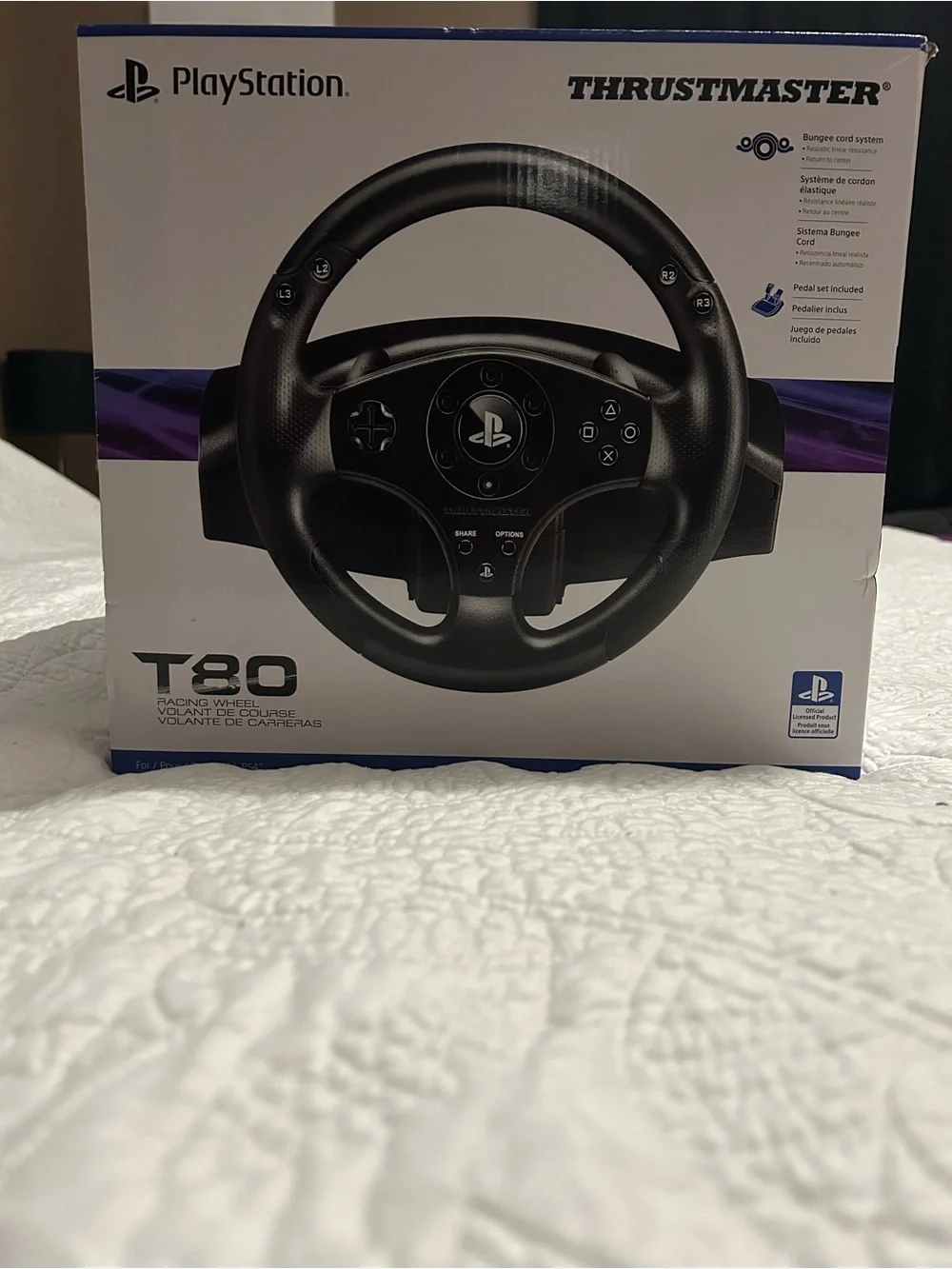 Sony Thrustmaster T80 Racing Wheel Black